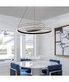 LED designer hængelampe - 3i1 sort, Hus