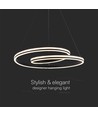 LED designer hængelampe - 3i1 sort, Hus