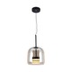 6W Designer LED pendel - 750lm, metal og glas, Ø23cm, højdejusterbar, inkl. lyskilde