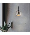 6W Designer LED pendel - 750lm, metal og glas, Ø23cm, højdejusterbar, inkl. lyskilde