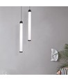 LED designer hængelampe - 3000K, sort+hvid, hus