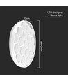 LED Designer Kuppelæske - 30W/60W/30W, Fjernbetjening, Biehive Cover, Dæmpbar