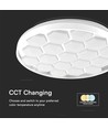 LED Designer Kuppelæske - 30W/60W/30W, Fjernbetjening, Biehive Cover, Dæmpbar