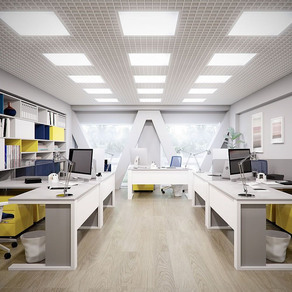 60x60 LED panel, 36W - 120lm/W, IP65 vandtæt, 6500K, flicker free, backlit - Kulør : Kold