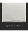 60x60 LED panel, 36W - 120lm/W, IP65 vandtæt, 6500K, flicker free, backlit