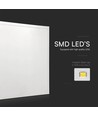 36W LED Panel - Bagbelyst, 595x595mm, IP65, Flimmerfri, 4000K, 120lm/W