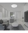 40W LED Designer Dome loftslampe - 4000lm, 3-i-1 CCT, dæmpbar, inkl. fjernbetjening, blomstermønster