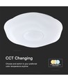 40W LED Designer Dome loftslampe - 4000lm, 3-i-1 CCT, dæmpbar, inkl. fjernbetjening, blomstermønster
