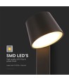 8W LED væglampe med USB - 3000K, 900lm, IP20, sort, drejbar, indendørs, inkl. lyskilde