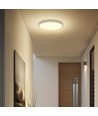 18W LED Dome Sensor - Samsung Chip, 6500K, Rund, Hvid Ramme, IP44