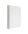 12W kvadratisk LED loftlampe - 1200lm, 16,7 x 16,7 cm, 3000K, hvid kant, inkl. lyskilde