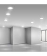 6W Ø12cm LED indbygningspanel - Samsung LED chip, 3000K, Hul: Ø11 cm, Mål: Ø12 cm