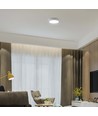 12W LED loftslampe, Ø16,7cm - 100lm/W, hvid kant, rund, inkl. lyskilde