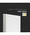 6W kvadratisk LED påbygningspanel - Samsung LED chip, 660lm, 12x12cm