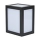 12W LED Væglampe - 3000K, Sort hus