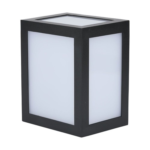 12W LED Væglampe - 3000K, Sort hus