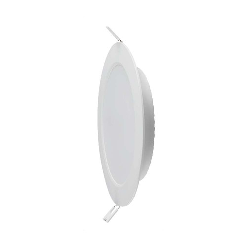 18W Ø22cm LED indbygningspanel - 110lm/W, Samsung LED chip, 6500K, hvid kant, 5 års garanti