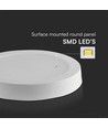 18W Ø21,6cm LED loftslampe - Samsung LED chip, 110lm/W, hvid kant