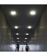 18W kvadratisk LED loftlampe - 1800lm, 6500K, kold hvid, backlit panel