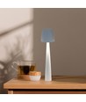 2W-3W genopladelig LED bordlampe - Ø8cm, 3-trin dæmpbar, hvid, inkl. USB-kabel
