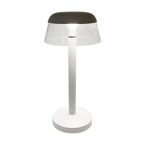 3W Oplade Bordlampe - 130x285mm, 3i1, Dæmpbar, Hvid