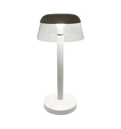 3W Oplade Bordlampe - 130x285mm, 3i1, Dæmpbar, Hvid