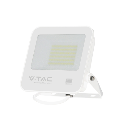 50W LED projektør - IP65, Hvid, arbejdslampe, Samsung chip, 6500K, grå matteret glas