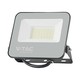 30W LED projektør - 6500K, sort hus, gråt glas, 160lm/W