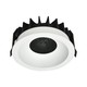 18W Ø10,6cm Blændfri CCT Downlight RA90 - Hul: Ø9,5 cm, Mål: Ø10,6 cm, 3 lyskulører, hvid front, Honeycomb
