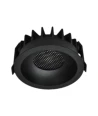24W Blændfri RA90 CCT Downlight Ø135mm - 3 lyskulører, sort front, Hul: Ø115mm, Honeycomb