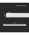 150cm 50W CCT LED armatur - 120lm/W, 6000lm, IP20, 3-i-1 farveskift, indendørs