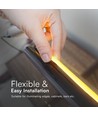 10m 12,5W/m COB-LED strip sæt, 3000K - IP65, 1100lm/m, 286 LED pr. meter, 8mm bredde