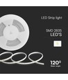 121 LED Stribe 10.5W/m - Lys Blå, 10m/Rulle, 220V, IP65