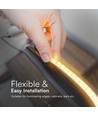 50m 10,5W/m stænktæt LED strip - IP65, 121 LED pr. meter, 4000K, 1000lm/m