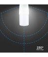 E14 7,5W LED pære - T37, Samsung LED chip, varm hvid