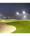 1000W LED projektør - 6500K, 1m ledning, sort hus, sort glas, 160lm/W