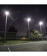1000W LED projektør - 6500K, 1m ledning, sort hus, sort glas, 160lm/W