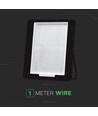 1000W LED projektør - 6500K, 1m ledning, sort hus, sort glas, 160lm/W