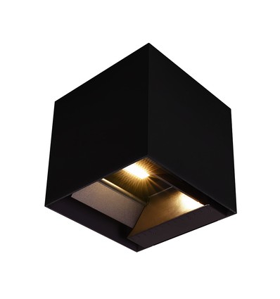 9W Solar Væglampe - LED, PIR sensor, 3i1, sort, hus, IP65