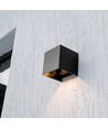 9W Solar Væglampe - LED, PIR sensor, 3i1, sort, hus, IP65