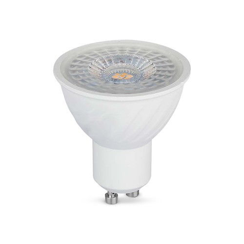GU10 6W dæmpbar LED pære - 445lm, 110 grader, 4000K, erstatter 55W