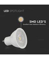 6W GU10 Spotlight - Plastik, 4000K, 110d, dæmpbar