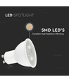7,5W GU10 Plast Spotlight - 6500K, 38D