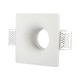 GU10 gips indspartlingsspot - Downlight, 12x12cm, kvadratisk, hvid, ekskl. fatning og lyskilde