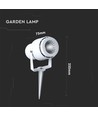 12W LED Have Lampe Hus - Grøn, Hvid
