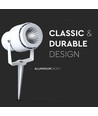 12W LED Have Lampe Hus - Grøn, Hvid