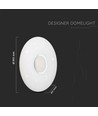 LED designer loftlampe 40W - fjernbetjening, CCT-skift, dæmpbar, rundt dæksel