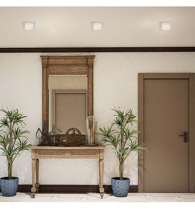 GU10 pære - kvadrat, hvid