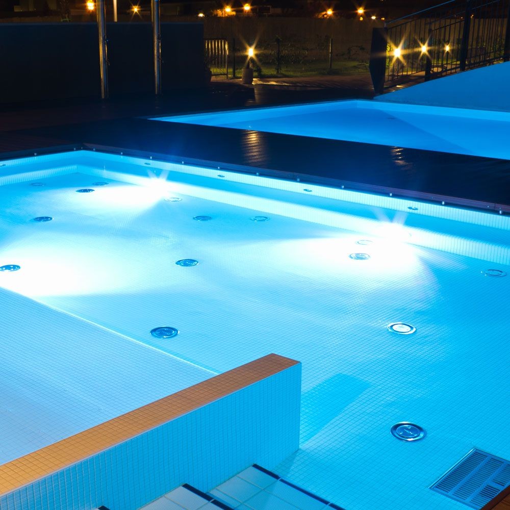 35W LED pool pære - 12V, PAR56, IP68, Glas - Kulør : Kold