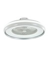 45W ventilator med loftslys RF kontrol CCT: 3 i 1 - AC motor, grå ring